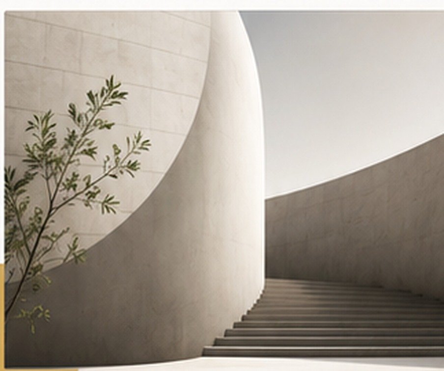Calm architectural passage representing a clear commercial route